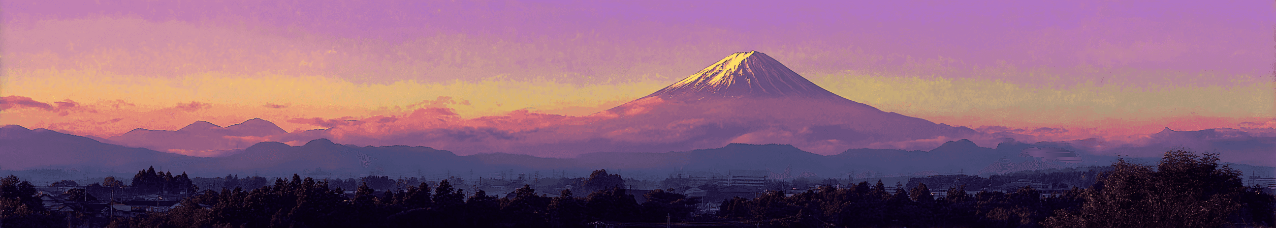 Mount Fuji at sunset